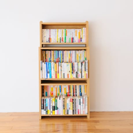 ブックシェルフ　黒猫の本棚 STACKING SHELF 3段　REGULAR×REGULAR×HALF