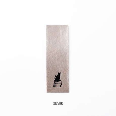 しおり　COW LEATHER BOOKMARK SILVER/GOLD