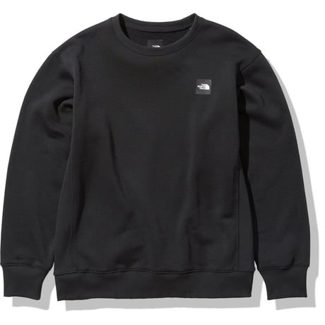 【The North Face】Square Logo Crew  (スクエアロゴクルー）K(ブラック）NT62041(メンズ）