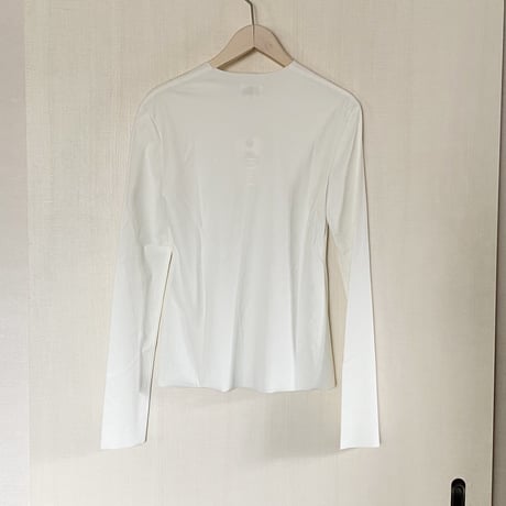 【Bed&Breakfast ベッド＆ブレイクファースト】Stretch Fit Base Long Sleeve Tee in Off White