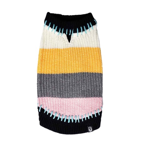 【PEGION/ペギオン】STITCHED KNIT VEST (ステッチニットベスト）- BLACK