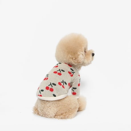 【TUSTUS】cherry cardigan