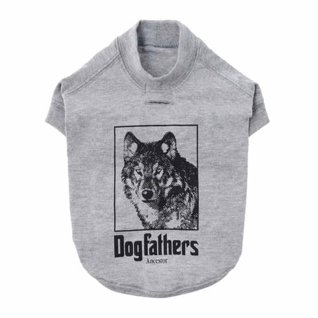 【HAINU ハイヌ】Dog Ancestors T-shirts for Dog  (ドッグアンセスターフォードッグ）black/grey