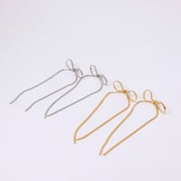 【Bijou R.I/ビジューアールアイ】Long Snake Chain Ribbon Pirce