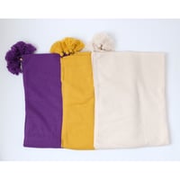 【mieyamieya ミエヤミエヤ】cashmere stole (カシミヤストール）white/yellow