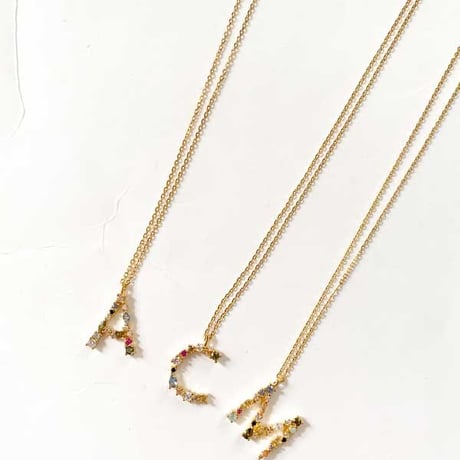 【PDPAOLA 】LETTER GOLD NECKLACE  (レターネックレス）