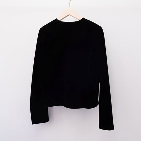 【Greed International グリードインターナショナル】 Chantique Velour Cardigan in Black