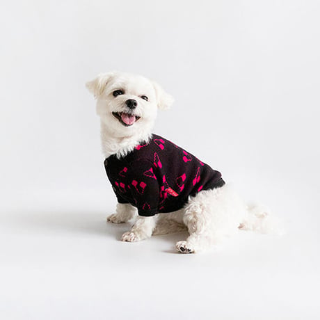 【cote a cote/コータ・コート】Cherry Cardigan (チェリーカーディガン）(black)