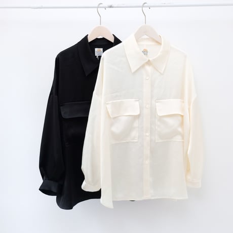 【Bed&Breakfast ベッド＆ブレイクファースト】 Satin LRM Shirt
