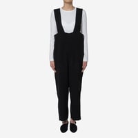 【Greed International グリードインターナショナル】Standard Double Cloth Salopette in Black