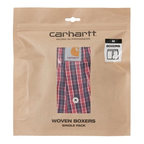 【Carhartt WIP /カーハートウィップ】COTTON BOXERS - James Check, Etna Red　I029-372