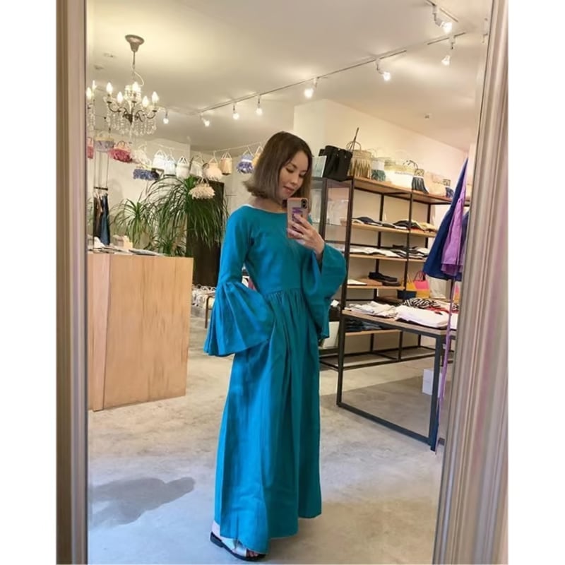 mieyamieya ミエヤミエヤ】リネンローブ2wayドレス | quan