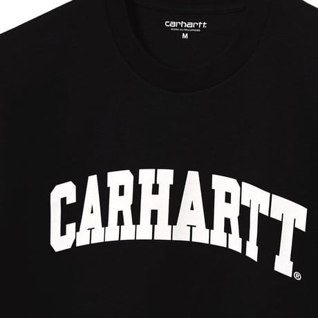 【Carhartt WIP /カーハートウィップ】S/S UNIVERSITY T-SHIRT - Black / White