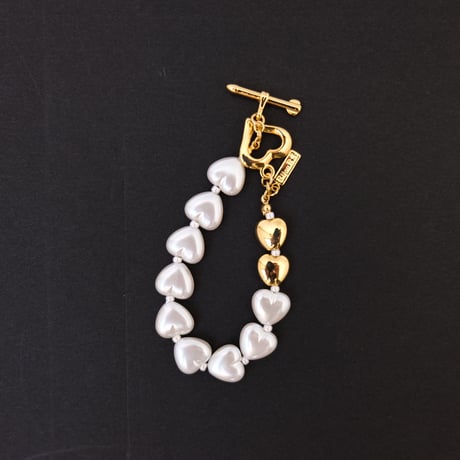 【Bijou R.I/ビジューアールアイ】Continuous Heart Bracelet