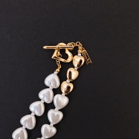 【Bijou R.I/ビジューアールアイ】Continuous Heart Necklace