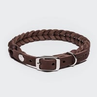 【Cloud7/クラウド7】DOG Collar Central Park (レザーカラー）Lサイズ-Brown