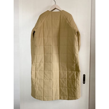 【Bed&Breakfast】Grosgrain Quilted Liner LongCoat in Beige
