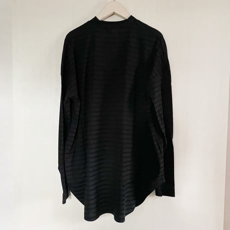 【Bed&Breakfast ベッド＆ブレイクファースト】Rencil Stripe Mock Neck in Black Mix