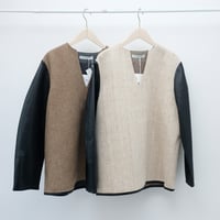 【Greed International グリードインターナショナル】KASURI Knot Slub Tweed Long Blouse