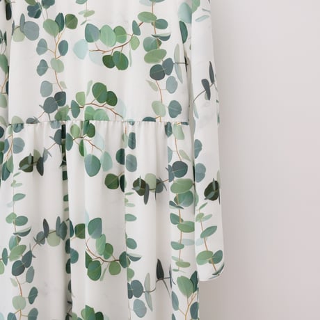 【Bed&Breakfast ベッド＆ブレイクファースト】Eucalyptus Pattern Dress