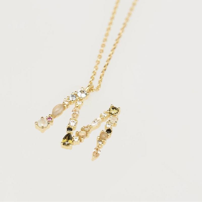 ◆PDPAOLA◆ステートメント ネックレス 送料込 PDPAOLA 】LETTER GOLD NECKLACE (レターネックレス) | quan