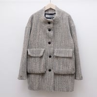 【Greed International グリードインターナショナル】CAVALLINE Loop Wool Coat in Gray