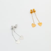 【Bijou R.I/ビジューアールアイ】Heart Plaate Chain Pierce