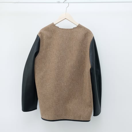 【Greed International グリードインターナショナル】KASURI Knot Slub Tweed Long Blouse