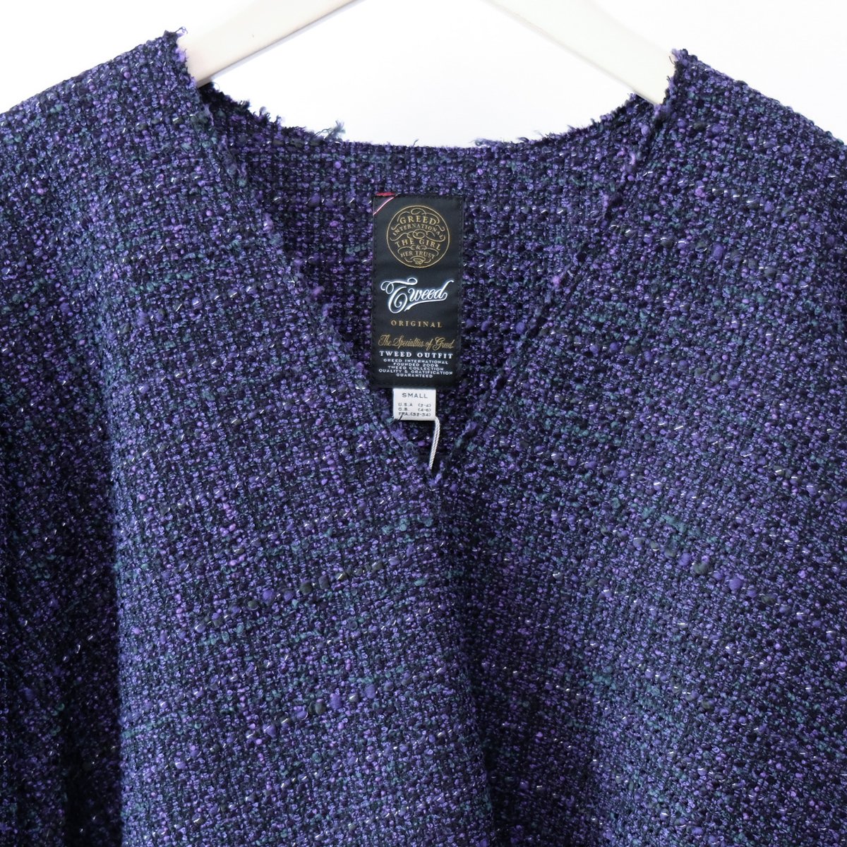 【Greed International 】Tweed Puff Blouse レディース Greed International Classic Tweed Blouse