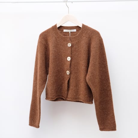 【Greed International グリードインターナショナル】Halo Wool Knit Short Cardigan