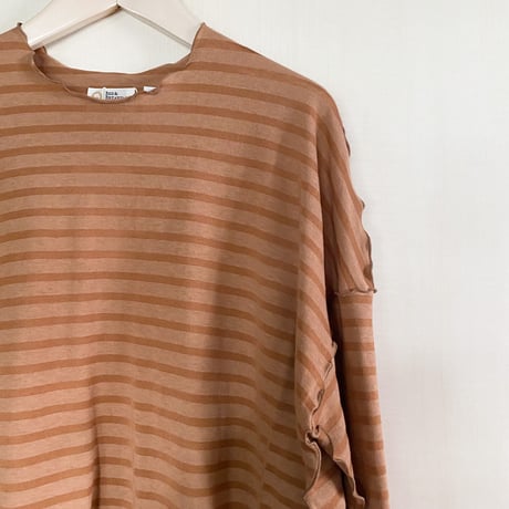 【Bed&Breakfast ベッド＆ブレイクファースト】Rencil Stripe Big Top in Brown Mix