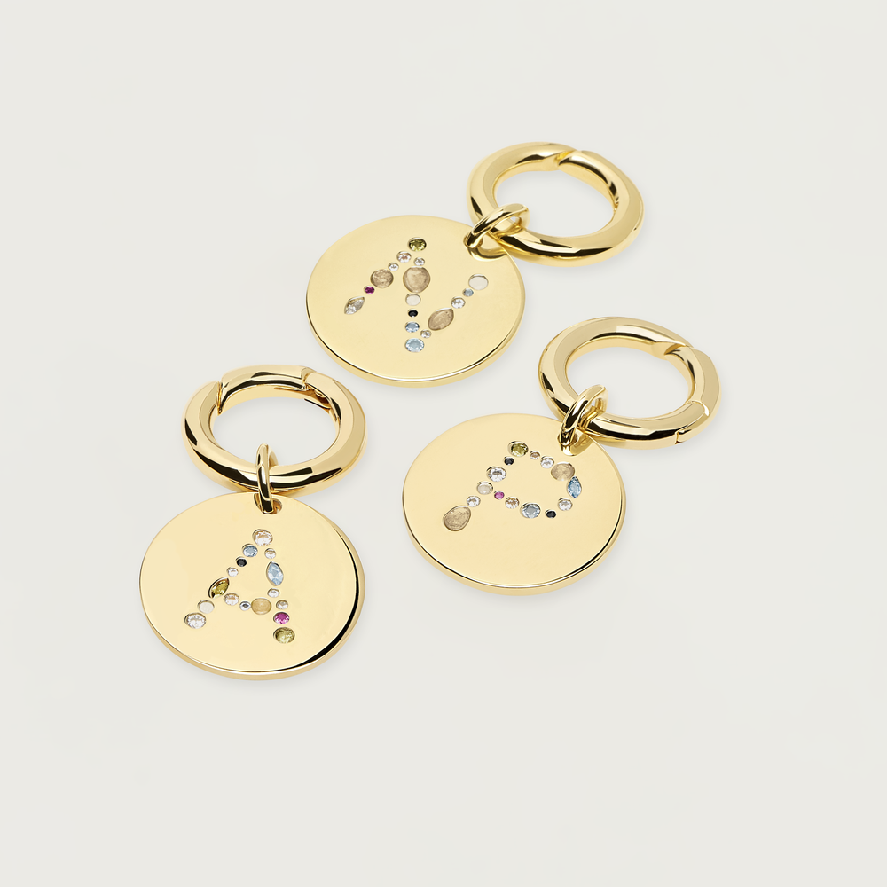 【LB掲載】限定スワロ付き◆PDPAOLA DOGネックレスチャーム◆ PDPAOLA 】LETTER PET CHARM (レターペットチャーム) | quan