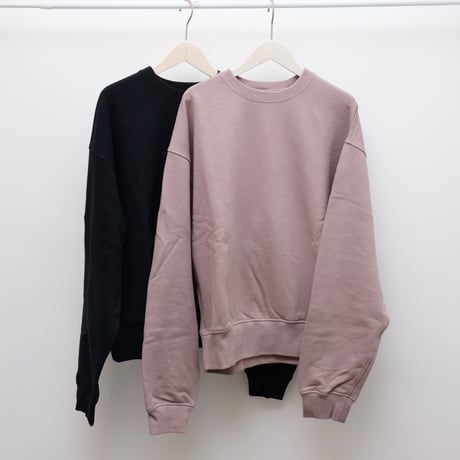 【Bed&Breakfast ベッド＆ブレイクファースト】Standard Soft Sweat Tops in Black
