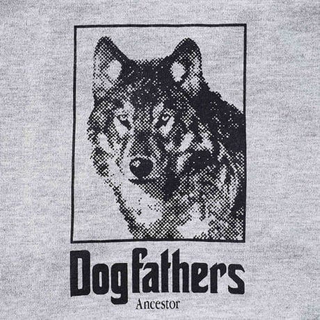 【HAINU ハイヌ】Dog Ancestors T-shirts for Dog  (ドッグアンセスターフォードッグ）black/grey