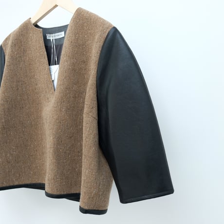 【Greed International グリードインターナショナル】KASURI Knot Slub Tweed Blouse