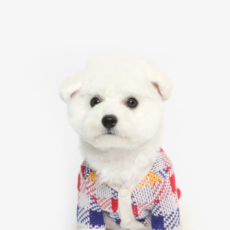 【TUSTUS】check cardigan