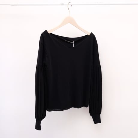 【Greed International グリードインターナショナル】Cosmorama High Gauge V-Neck Top