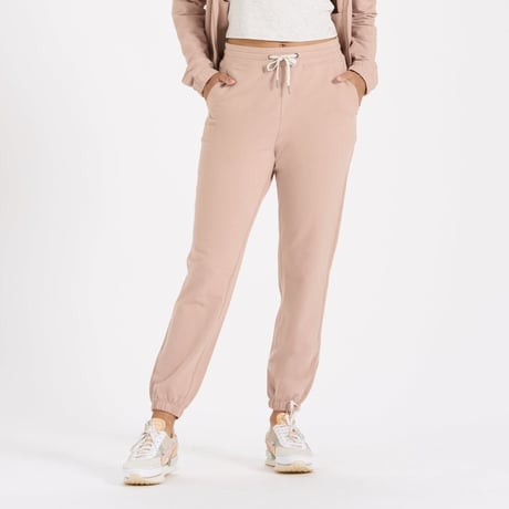 Vuori ヴィオリ ベージュピンクラグナラウンジパンツスウェット上下セットXS vuori | STORES