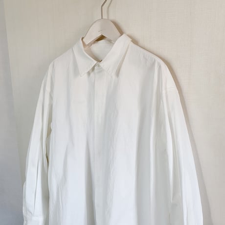 【Bed&Breakfast】Diorama Gabardine Shirt in White