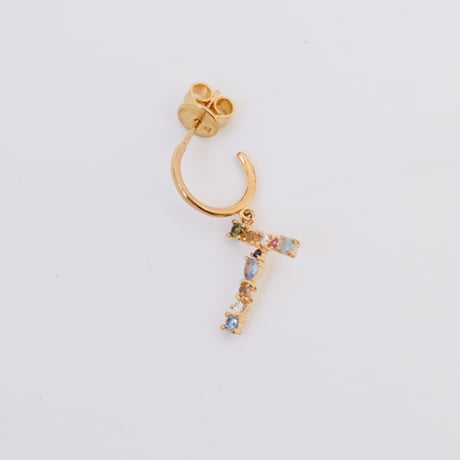 【PDPAOLA 】LETTER GOLD EARRINGS  (レターイヤリング）