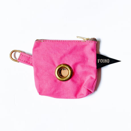 【Found My Animal /ファウンドマイアニマル】POOP BAG POUCH    (プープバッグ　BRIGHT PINK