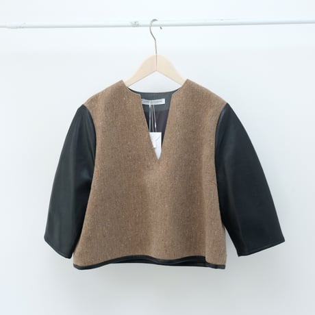 【Greed International グリードインターナショナル】KASURI Knot Slub Tweed Blouse
