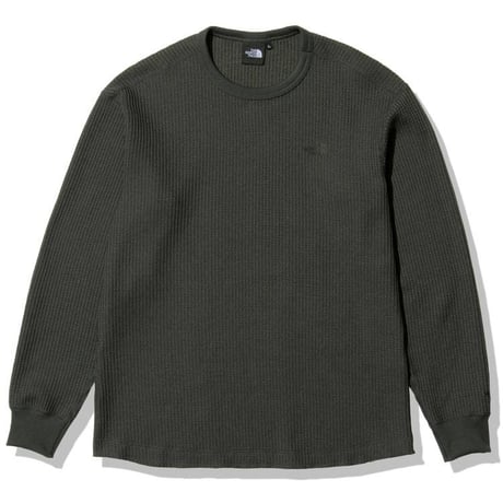 【The North Face】L/S Warm Waffle Crew  (ロングスリーブウォームワッフルクルー）アスファルトグレー(AG)　NT62032(メンズ）