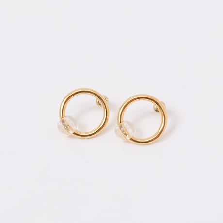 【Bijou R.I/ビジューアールアイ】Circle&Clear Pierce