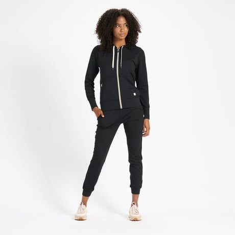 【vuori/ヴオリ】WOMENS Halo Performance Hoodie  (ハロパフォーマンスフーディー)　VW201 black