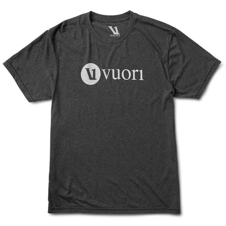 【vuori/ヴオリ】V1 Vuori Wordmark logo tee (V1ワードマークロゴティ)　V901 Vintage Black
