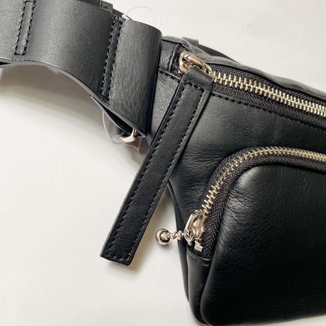 【Greed Internationalグリードインターナショナル】Leather Belt Bag in Black