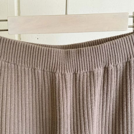 【siro de labonte シロ】lib pants (リブパンツ）ashbeige -R113107