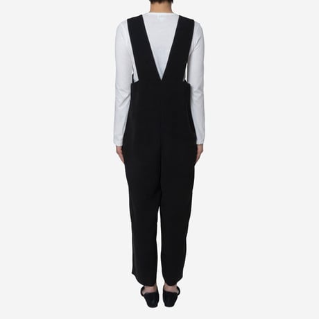 【Greed International グリードインターナショナル】Standard Double Cloth Salopette in Black