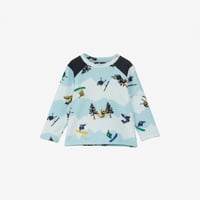 【The North Face】T MIC FLEECE CREW (トドラーマイクロフリースクルー（ベビー）(B)ブルー NAT72431